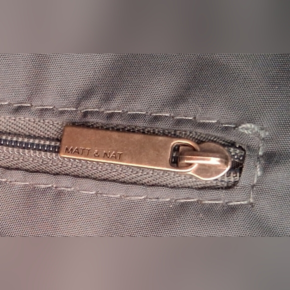 EUC Matt And Nat Black Smooth Vegan Leather School Work Laptop Backpack - Picture 16 of 16